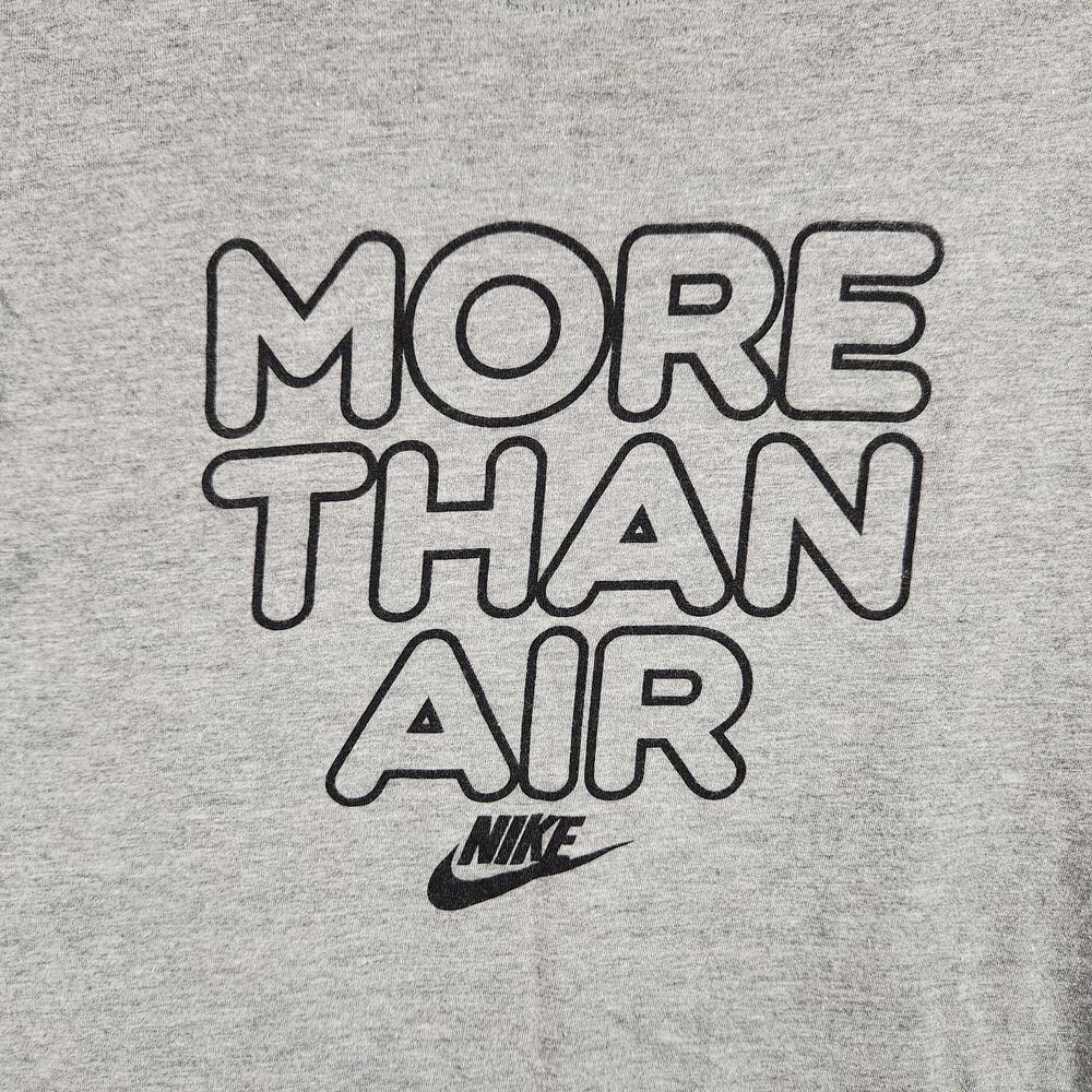 Nike Shirt Mens Large Gray More Than Air Graphic Tee Athletic Logo Outdoors